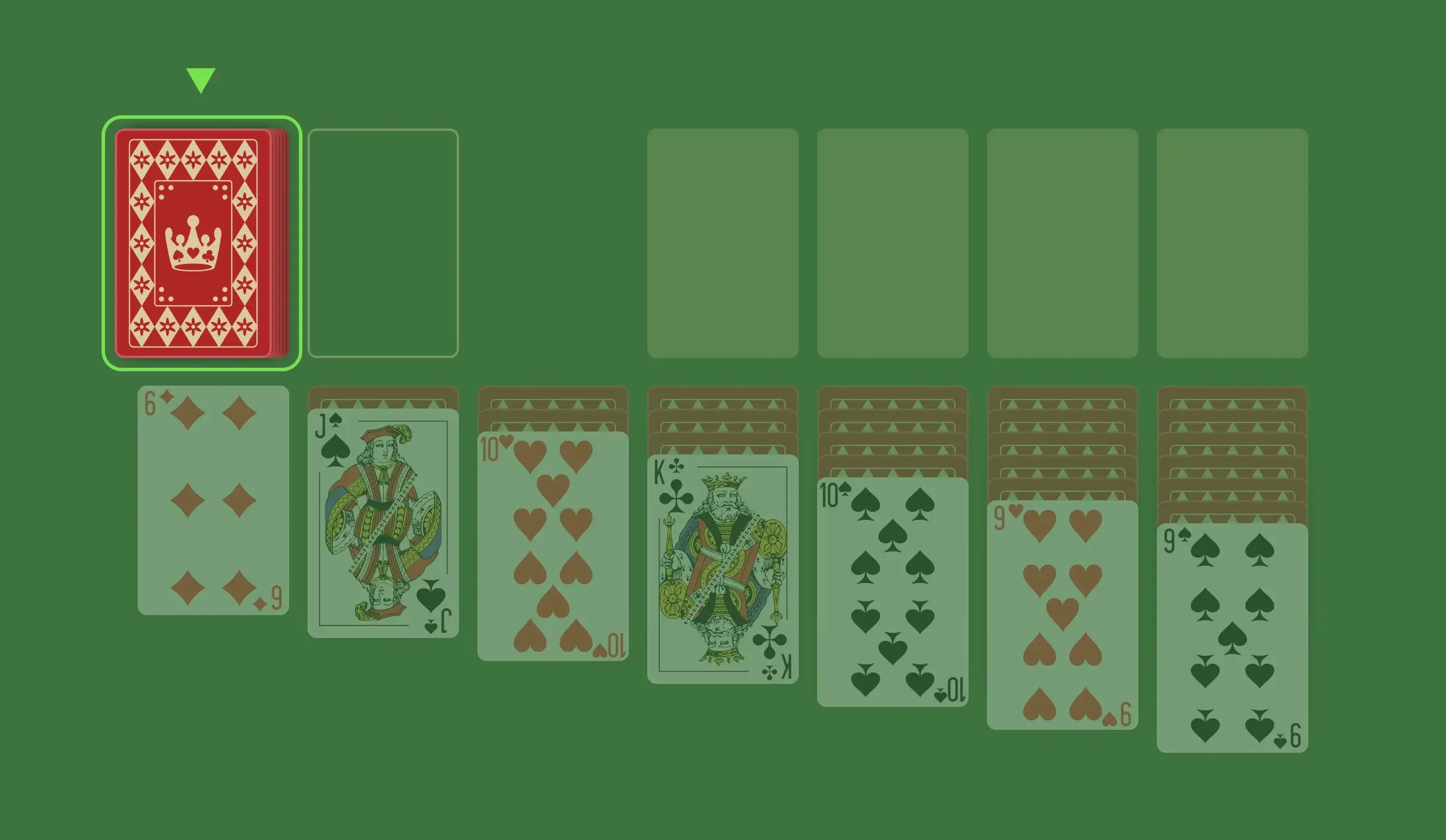 Stockpile in Online Solitaire